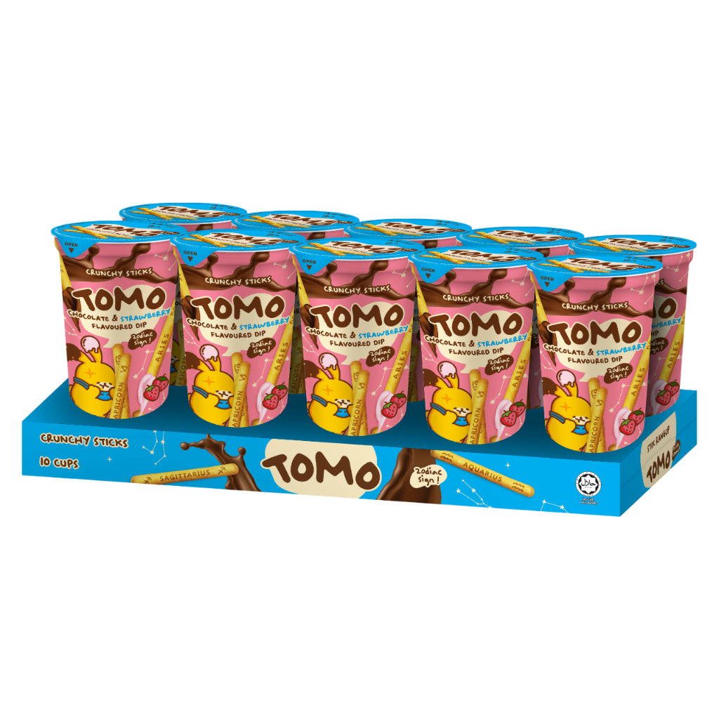 Tomo Crunchy Sticks Chocolate & Strawberry Flavoured Dip