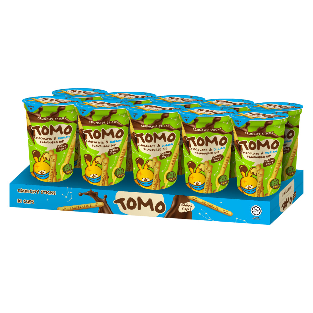 Tomo Crunchy Sticks Chocolate & Durian Flavoured Dip