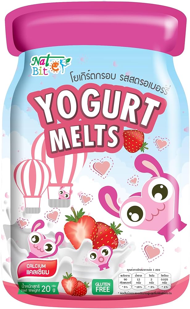 Nature Bites - Freeze Dried Yogurt Melts 20g | 3 Flavours | Original/ Strawberry/ Mango
