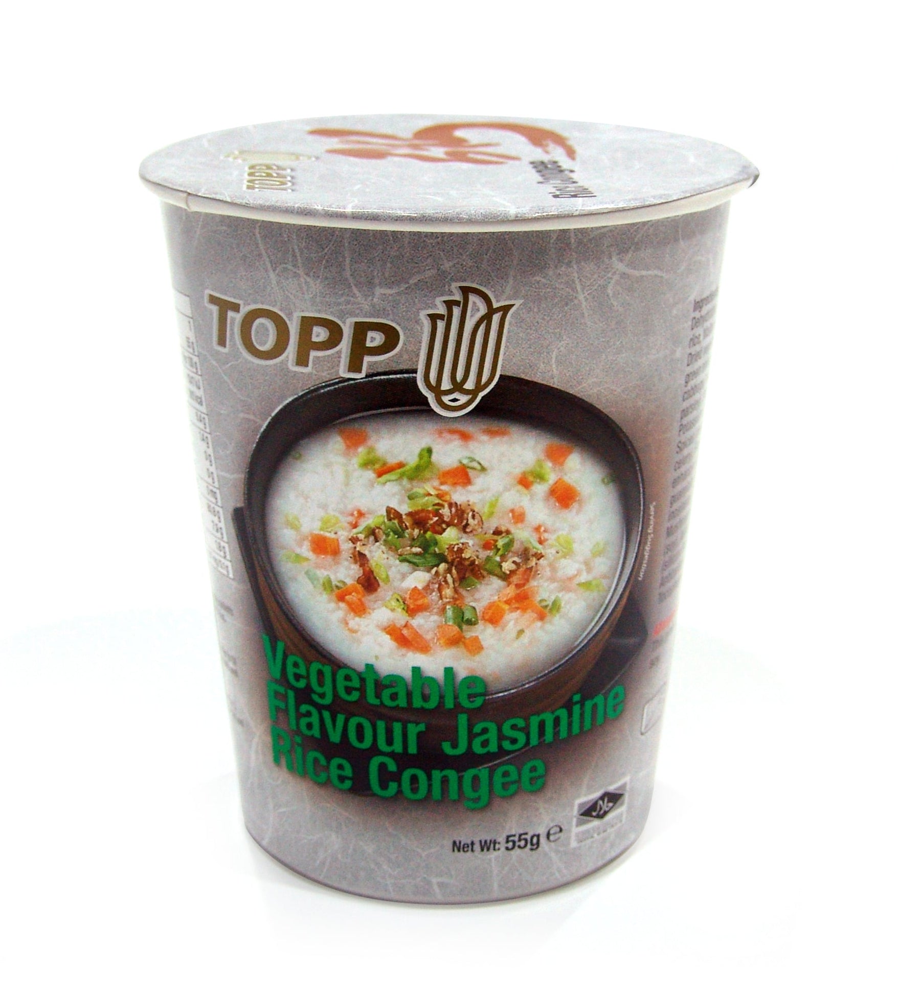 Bundle of 4 55g TOPP Jasmine Rice Congee Vegetable Flavour