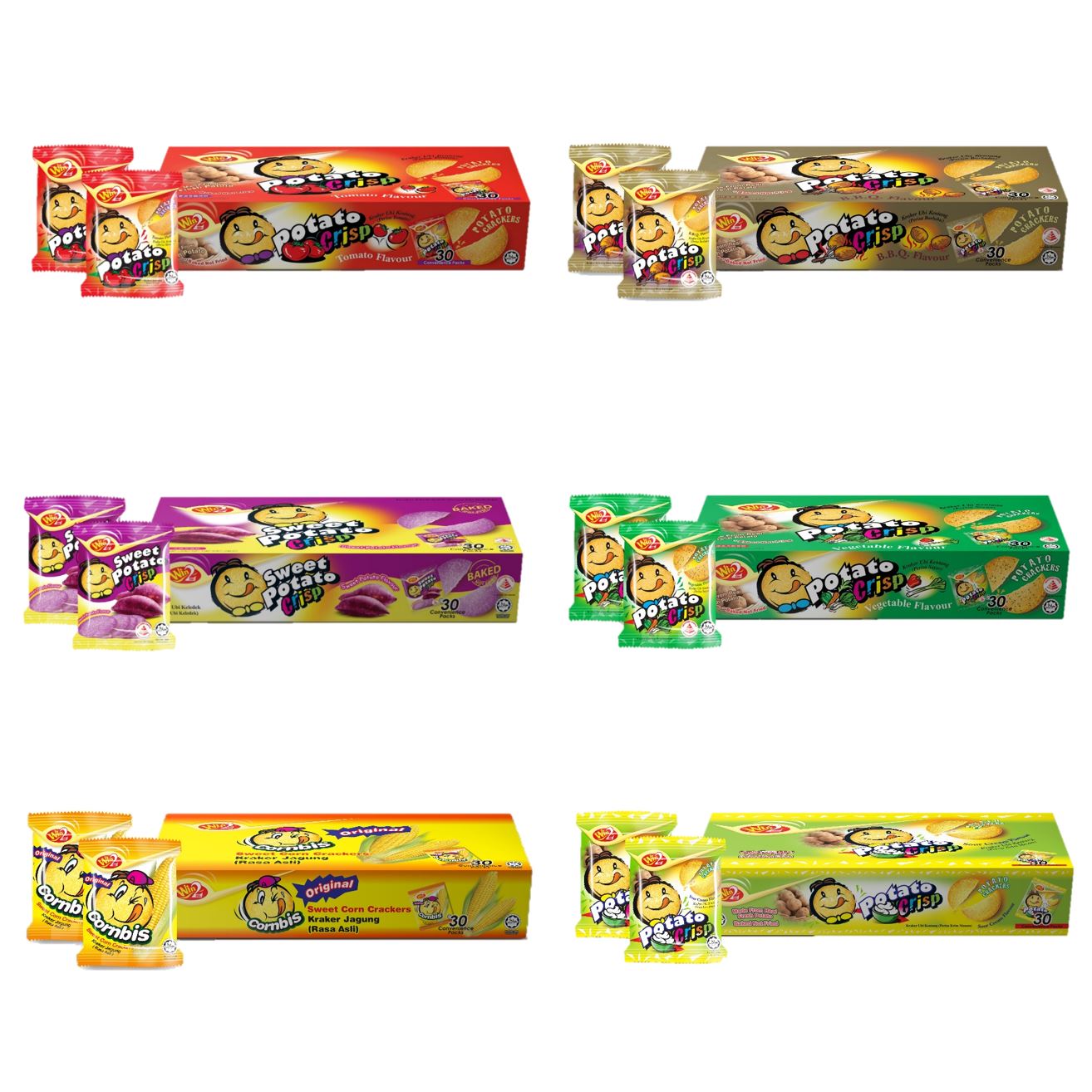 Win2 Potato Crisp Bundle of 5+1 Boxes (600g each) - Winstar Marketing ...